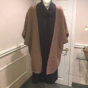 NWOT Knit asymmetric oversized kimono /cape cardigan